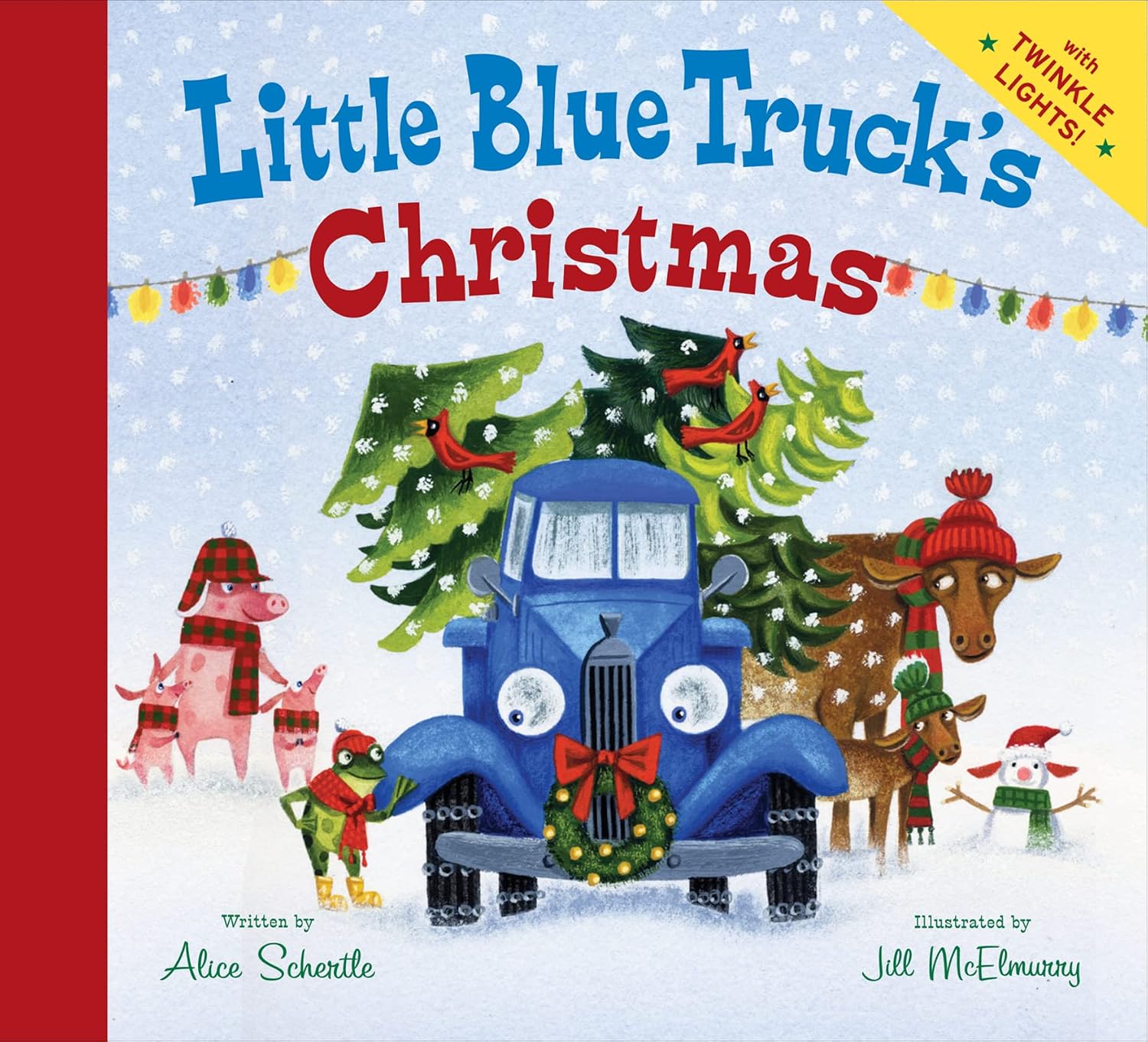 Cover of Little Blue Truck's Christmas board book.