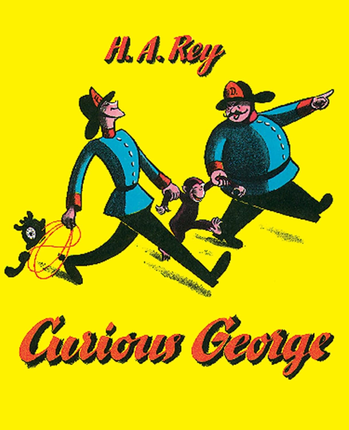 Yellow cover of Curious George by H. A. Rey.